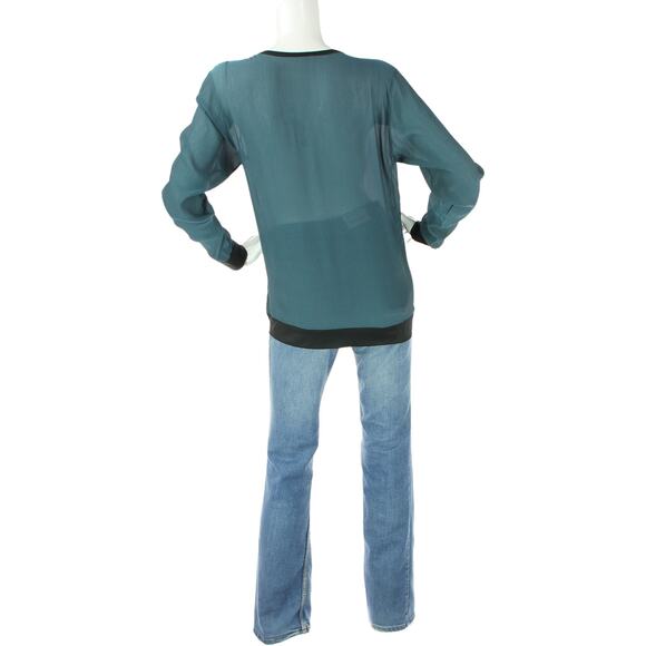 Helmut Lang Silk Costume Wardrobe Prop Long Sleeve Top Blouse Shirt - Picture 3 of 5